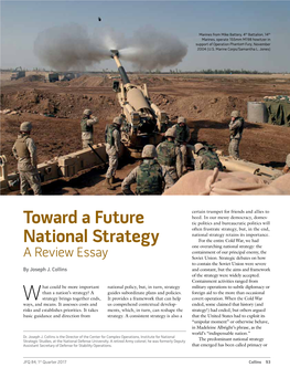 Toward a Future National Strategy