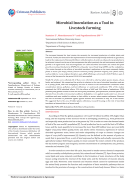 Microbial Inoculation As a Tool in Livestock Farming