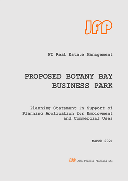 Proposed Botany Bay Business Park