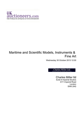 Maritime and Scientific Models, Instruments & Fine