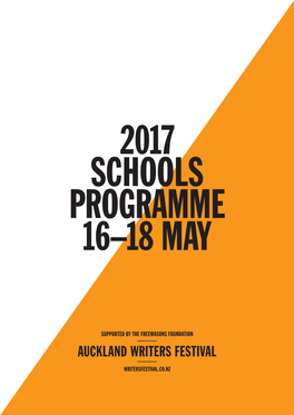 Schools Programme 16– 18 May