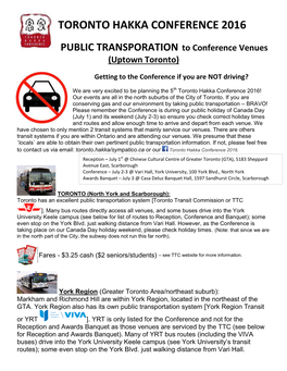 Click for Full Public Transportation Document