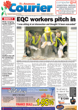 EQC Workers Pitch In