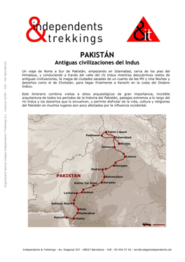 PAKISTÁN Antiguas Civilizaciones Del Indus