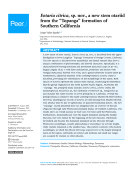 Formation of Southern California