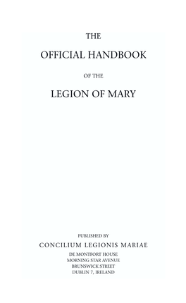 Legion of Mary Handbook