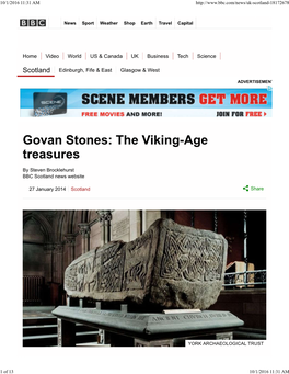 Govan Stones: the Viking-Age Treasures