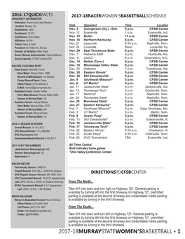 2017-18Murraystatewomen'sbasketball