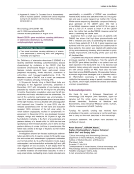 Novel CECR1 Gene Mutations Causing Deficiency of Adenosine Deaminase 2, Mimicking Antiphospholipid Syndrome