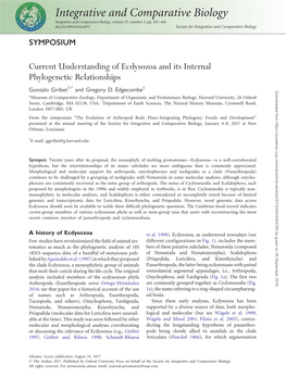 Integrative and Comparative Biology Integrative and Comparative Biology, Volume 57, Number 3, Pp