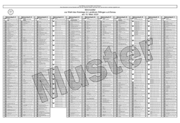 Stimmzettel Zur Wahl Des Kreistags Im Landkreis Dillingen A.D.Donau Am 15. März 2020 Wahlvorschlag Nr