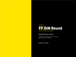 FF DIN Round Digital Block Letters