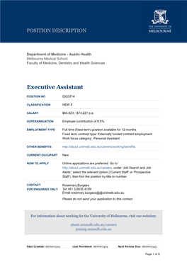 Executive Assistant