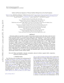 Sodium and Potassium Signatures of Volcanic Satellites Orbiting Close-In Gas Giant Exoplanets