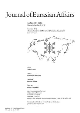 Journal of Eurasian Affairs