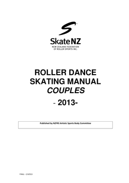 Roller Dance Skating Manual Couples