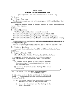 209Th Session Jornal of the Rahyasabha