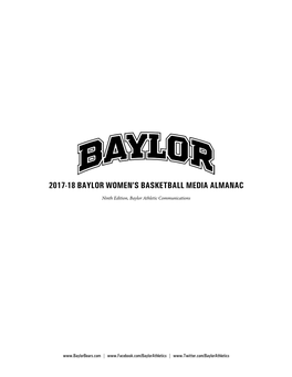 2017-18 Baylor Women's Basketball Media Almanac