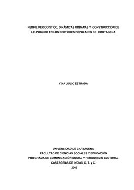 Perfil Periodístico, Dinámicas Urbanas Y Construcción De Lo .Pdf