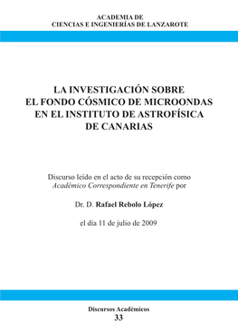 La Investigación Sobre El Fondo Cósmico De Microondas En El Instituto De Astrofísica De Canarias