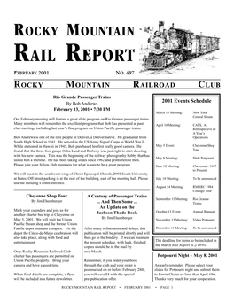 Rail Report February 2001 No