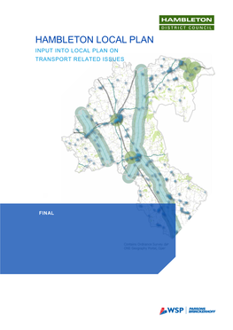 Hambleton Local Plan Input Into Local Plan on Transport Related Issues