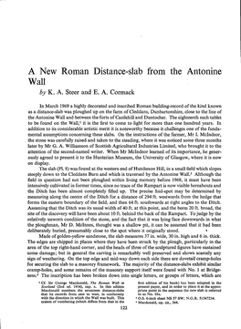 A New Roman Distance-Slab from the Antonine Wall