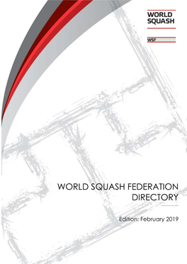 World Squash Federation Directory ______