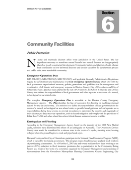 Section 6: Community Facilities