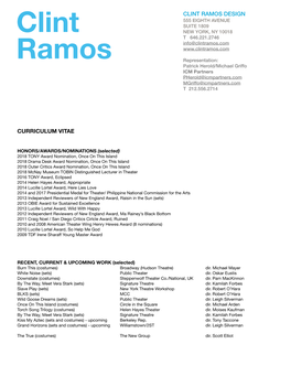 WEBSITE RAMOS CV Winter 2019