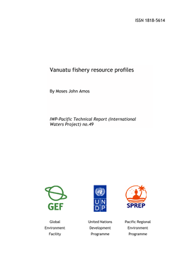 Vanuatu Fishery Resource Profiles