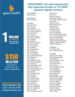 PROCHAMPS the Most Experienced and Respected Provider Of