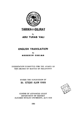 Tarikh-L-GUJRAT