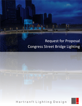 Request for Proposal Congress Street Bridge Lighting