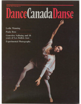 Dance in Canada Association (A Non­ Les Ballets Jazz: a Tough Decade 14 Profit Organization