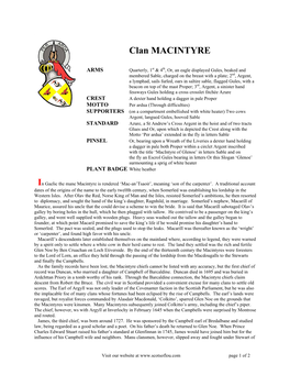 Clan MACINTYRE