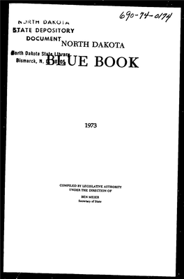 North Dakota Blue Book 1973