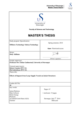 Master's Thesis