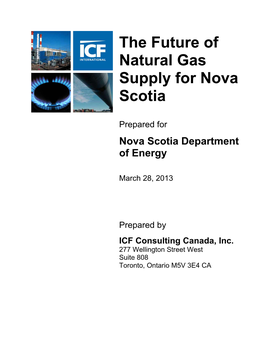 The Future of Natural Gas Supply for Nova Scotia