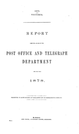 Post Office and Telegraph Department