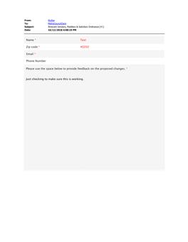 Zip Code * 40202 Phone Number Email * Name * Test Please Use The