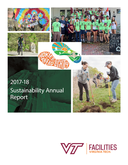 2017-18 Sustainability Annual Report OFFICE of SUSTAINABILITY Contents Facilities Department Operations Division Overview