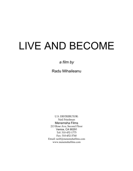 Live and Become