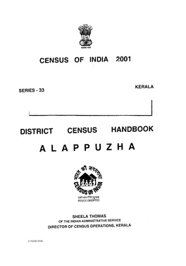 District Census Handbook, Alappuzha, Part XII-A & B, Series-33