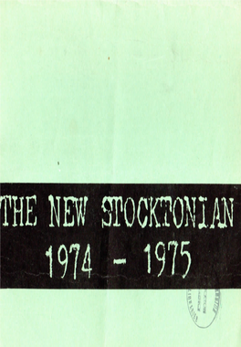 THE NEW STOCKTONIAN 1974 1975 Talking Shop