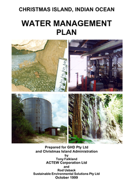 Water Management Plan