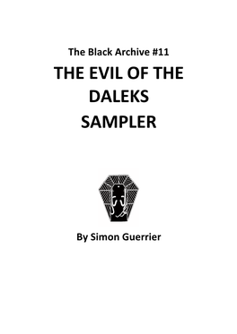 The Evil of the Daleks Sampler