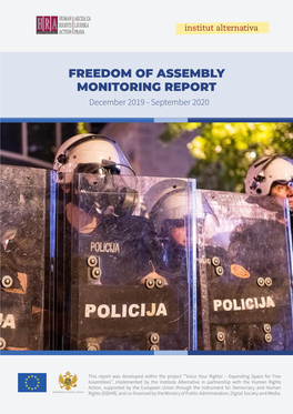 FREEDOM of ASSEMBLY MONITORING REPORT December 2019 - September 2020