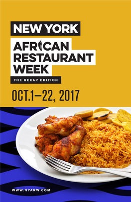 RECAP – 2017 African Restaurant Week