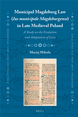 Medieval Law and Its Practice